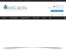 Tablet Screenshot of olympicdental.net